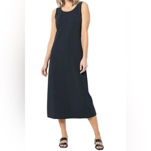 NWT Belle by Kim Gravel Women’s Black Sleeveless Triple Luxe Dress / Large